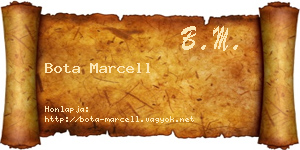 Bota Marcell névjegykártya